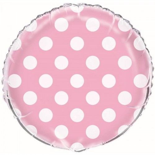 Balão Rosa Bolinhas